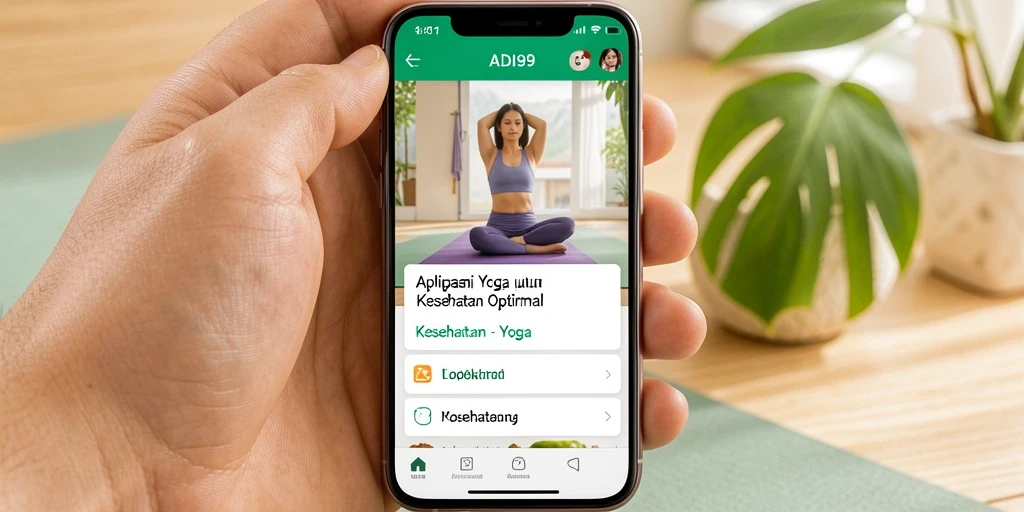 Antarmuka ADI99 yang sederhana dan intuitif untuk praktik yoga.