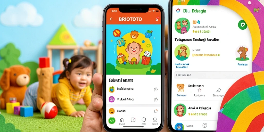 Antarmuka BRIOTOTO yang mendidik dan menarik bagi anak-anak.