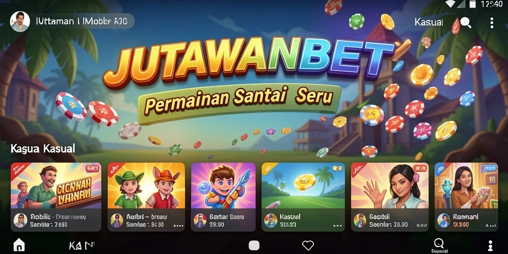 Tampilan antarmuka menarik dari JUTAWANBET yang penuh warna.