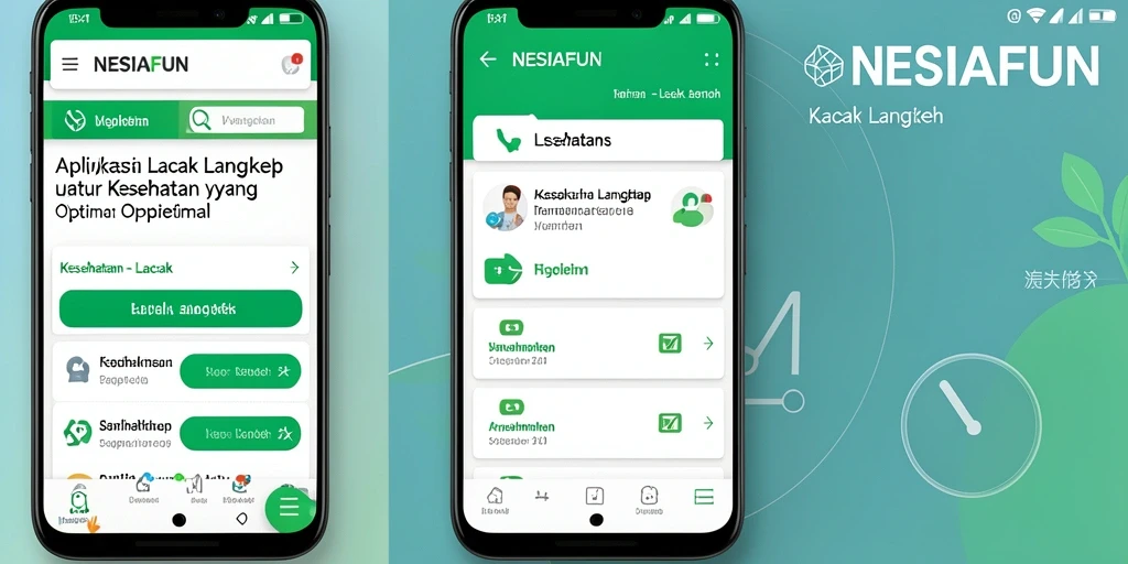 Tampilan antarmuka aplikasi Lacak Langkah NESIAFUN yang menarik dan fungsional.
