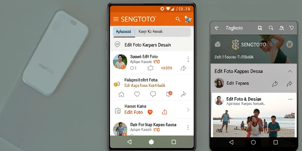 Screenshot antarmuka aplikasi SENGTOTO untuk Edit Foto Kertas Kaca.